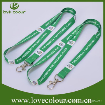 Promotion Werbung Geschenke Polyester Ausstellung Lanyard, Wärmeübertragung Printing Logo